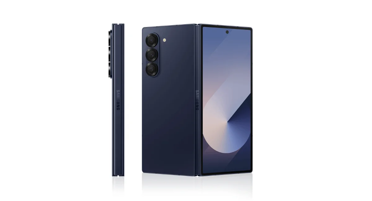 Smartphone in dark blue color