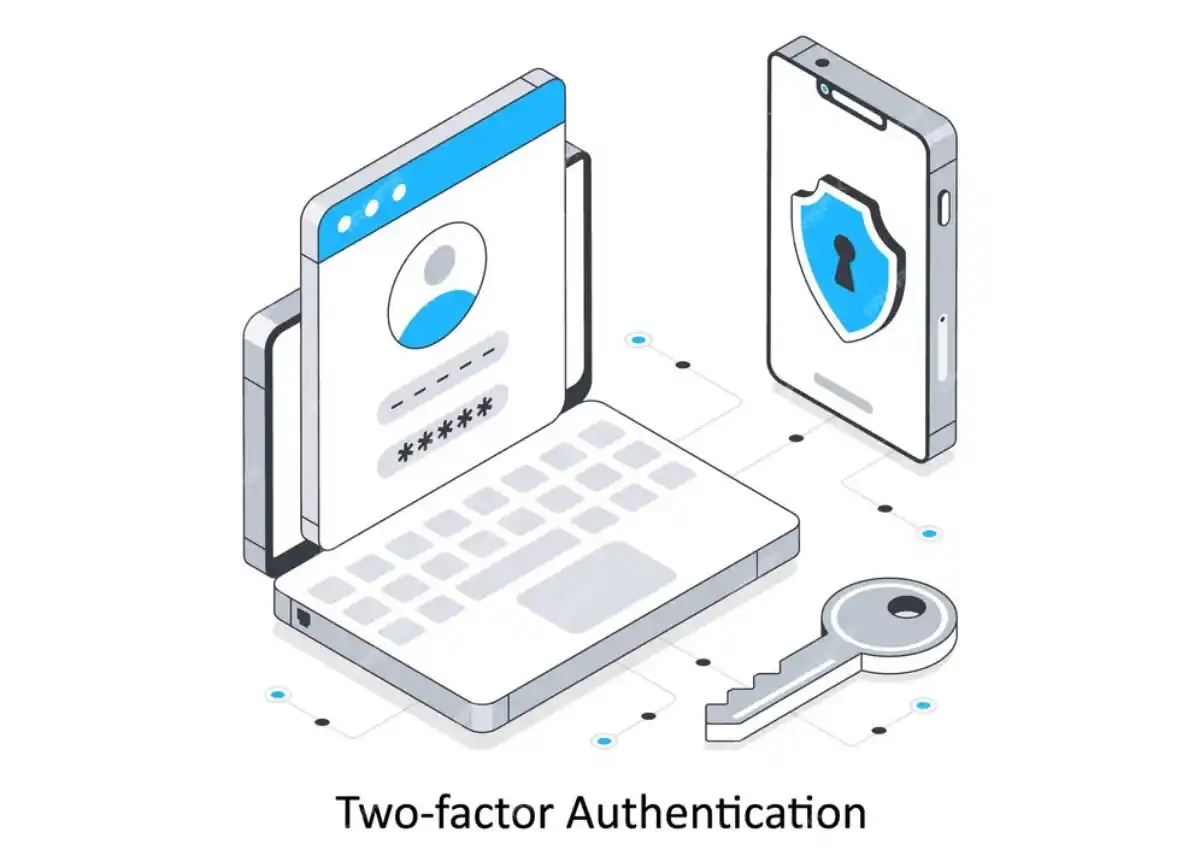 Two-factor authentication illustration