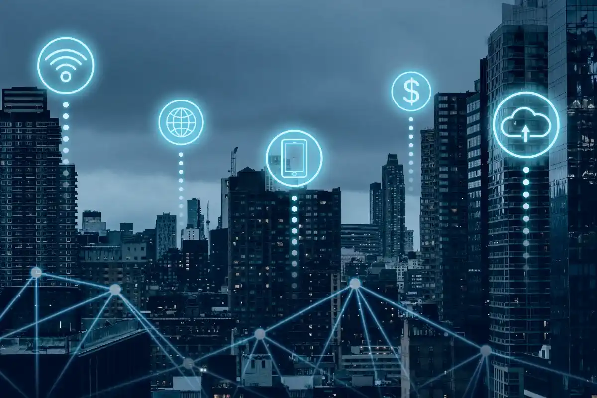Digital connectivity in urban landscape